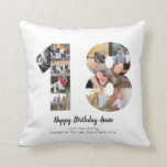 Modern 18th Number Photo Collage Custom Greeting Cushion<br><div class="desc">Display your favourite pictures into a number collage! Makes a perfect anniversary or birthday present for a loved one.
Photography © Storytree Studios,  Stanford,  CA</div>