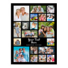 Modern 19 Photo Collage Custom Colour Personalised