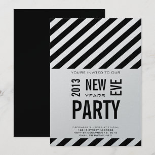 Modern 2013 New Years Party Invitation