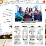 Modern 2024 Calendar Business Photo Minimalist Holiday Postcard<br><div class="desc">2024 Business Photo Minimalist Black Typography Calendar New Year Holiday postcard. All the texts are pre-arranged for you to personalise easily and quickly with your own details. Wish you all a Happy Holidays and an Amazing New Year! For many other card designs, please visit : (Holiday Cards) https://www.zazzle.com/collections/119095696689680604 (Holiday Postcards)...</div>