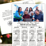 Modern 2025 Calendar Business Photo Minimalist Holiday Postcard<br><div class="desc">2025 Business Photo Minimalist Black Typography Calendar New Year Holiday postcard. All the texts are pre-arranged for you to personalise easily and quickly with your own details. Wish you all a Happy Holidays and an Amazing New Year! For many other card designs, please visit : (Holiday Cards) https://www.zazzle.com/collections/119095696689680604 (Holiday Postcards)...</div>