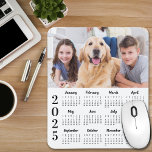 Modern 2025 Calendar Custom 12 Month Simple Photo Mouse Pad<br><div class="desc">Introducing the 2025 Modern Family Mousepad Calendar! This versatile desk accessory seamlessly combines functionality with style, perfect for any home office or workspace. Featuring a sleek, simple design, this mousepad includes a convenient calendar for easy reference throughout the year. What sets this mousepad apart is the customisable photo feature, allowing...</div>