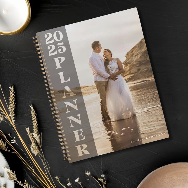 Modern 2025 Personalised Photo Dark Overlay  Planner (Creator Uploaded)