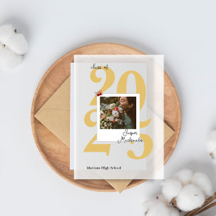 Modern 2025 Photo Acrylic Graduation Announcement