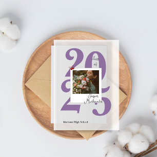 Modern 2025 Photo Acrylic Graduation Announcement