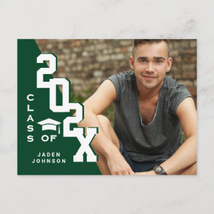 Modern 2025 PHOTO Grad Graduation Party Invitation Postcard