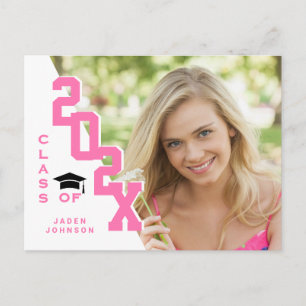 Modern 2025 PHOTO Grad Graduation Party Invitation Postcard