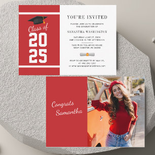 Modern 2025 Photo Graduation Invitation