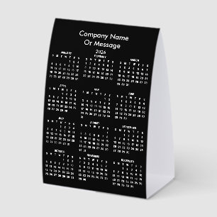 Modern 2026 Calendar Company Name