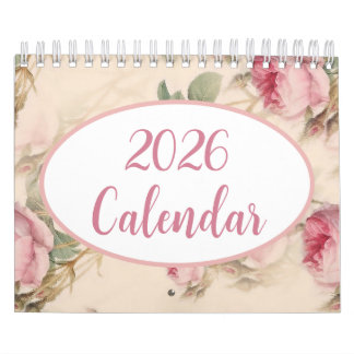 Modern 2026 Floral Calendar, Elegant and Artistic Calendar