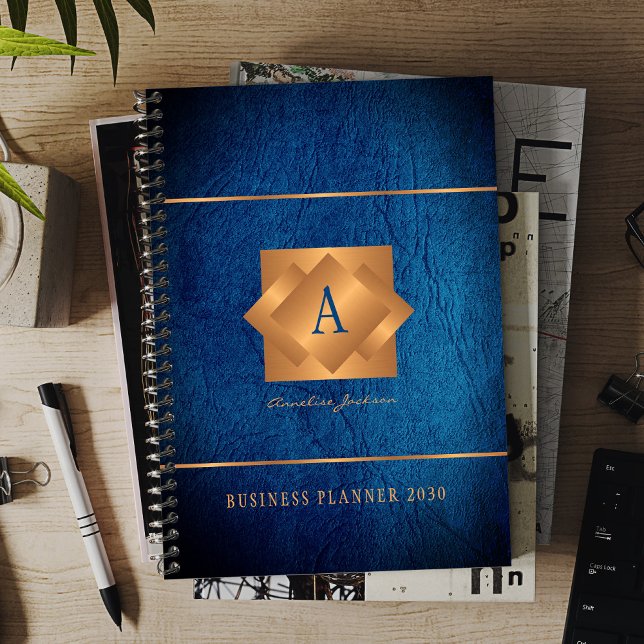 Modern 2026 gold monogram name script elegant planner (Creator Uploaded)