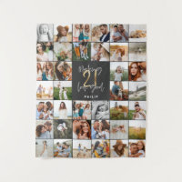 Modern 21st birthday multi photo script gift