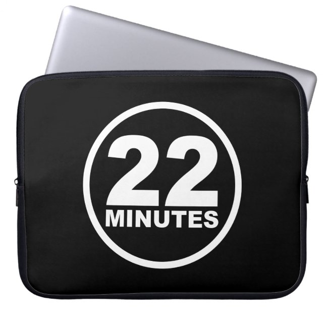 Modern - 22 Minutes Laptop Sleeve (Front)