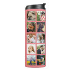 Modern 24 Family Photo Collage with Initial & Name