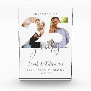 Modern 25th Wedding Anniversary 2  Photo Block