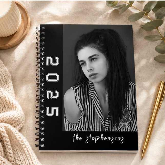 Modern 2 Photo Collage Personalised Notebook (Modern 2 Photo Collage Personalized Notebook)