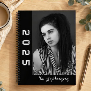 Modern 2 Photo Collage Personalised Notebook