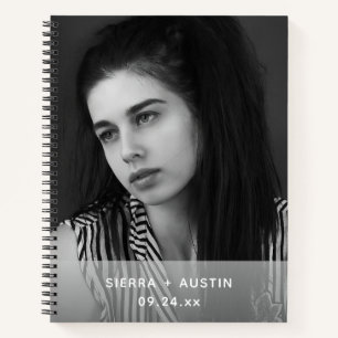 Modern 2 Photo Collage Personalised Notebook