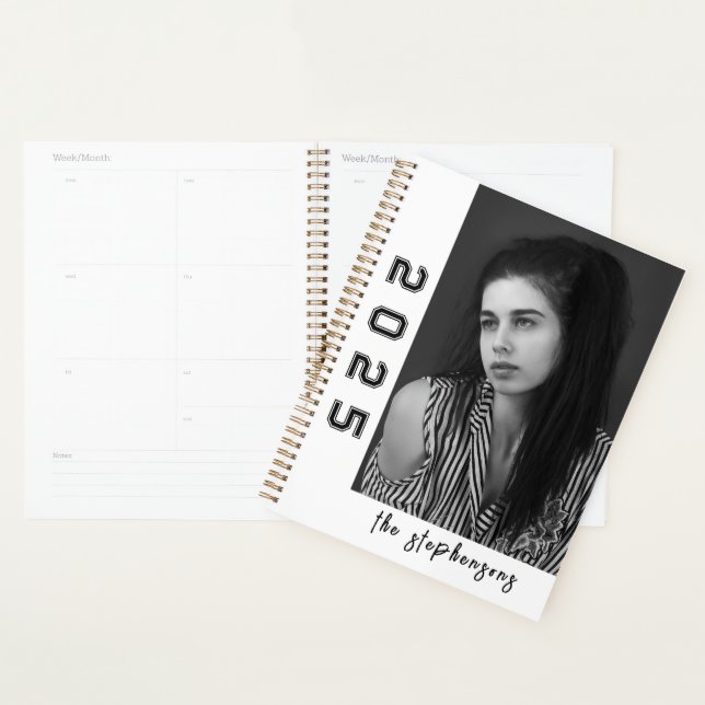 Modern 2 Photo Collage Personalised Planner (Display)