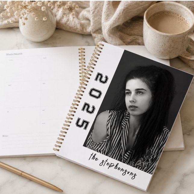 Modern 2 Photo Collage Personalised Planner (Modern 2 Photo Collage Personalized Planner)