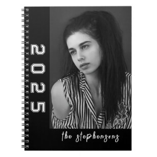 Modern 2 Photo Collage Personalized Notebook