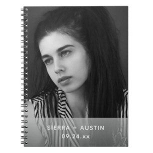 Modern 2 Photo Collage Personalized Notebook