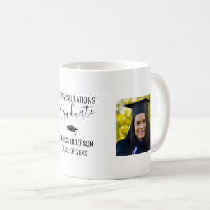 Modern 2 Photo   Graduation Coffee Mug
