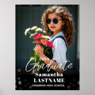 Modern 2 Photo Graduation Senior Photo Grad Invite Poster