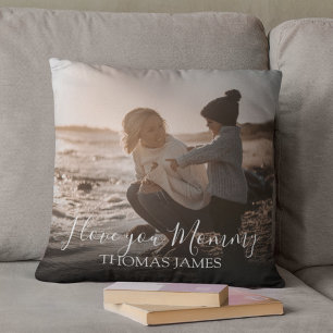 Modern 2 Photo   I Love You Mummy   Personalised Cushion