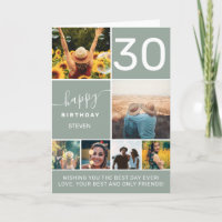 Modern 30 birthday sage green 6 photos
