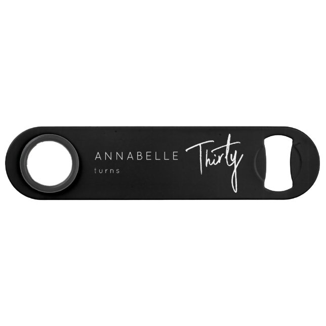 Modern 30th Thirty Thirtieth birthday party (Front (Horizontal))