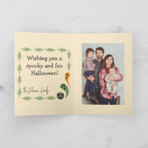 Modern 3-Eyed Pumpkin Happy Halloween Photo