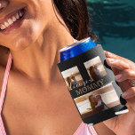 Modern 3 Photo Collage Can Cooler<br><div class="desc">Moms will love these contemporary 3 photo collage can cooler, with a script font which says 'I LOVE YOU' and in bold says 'MOMMY' Can be changed to any relative friend or name! These are the perfect gifts for moms, stepmoms, bonus moms, grandmas, grandmothers, for mothers day or birthday gifts....</div>