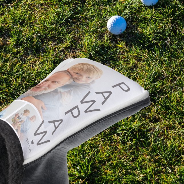 Modern 3 Photo Pawpaw Golf Head Cover (Creator Uploaded)
