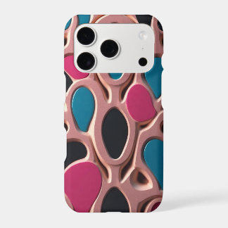 Modern 3D Abstract Liquid Shapes iPhone Case - Pin