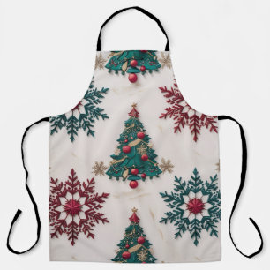 Modern 3D Christmas design for every housewife Apron