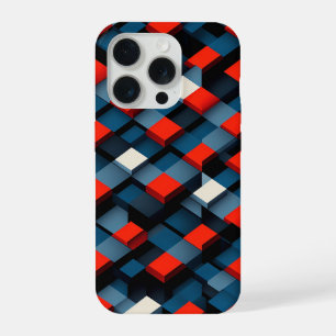 Modern 3D Geometric Cube Phone Case Abstract Deep