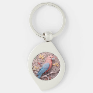 modern 3D parrot Bird Lover  Key Ring