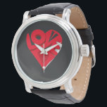 Modern 3D Red LOVE Heart Typography Art Tee Watch<br><div class="desc">Make a bold statement with the tee picks exclusive "Dimensional Love" design. Featuring an artistic 3D red heart with integrated "LOVE" typography and shadow depth,  this modern graphic is the perfect romantic gift. Shop high-quality custom prints.</div>