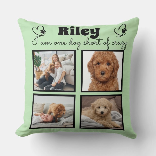  Modern 4 dog photo - personalised collage  Cushion (Front)