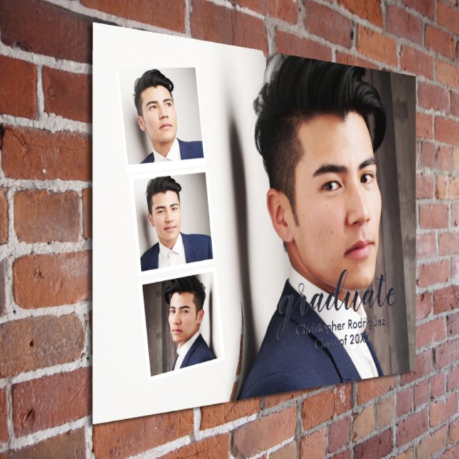 Modern 4 Photo Graduation Foil Prints (Creator Uploaded)