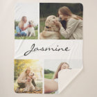 Modern 4 Photos Collage Dog White