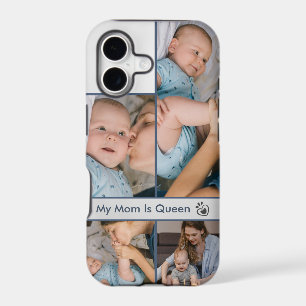 Modern 4 Photos Custom Photo Collage iPhone Case