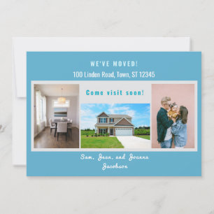 Modern 4 Photos We've Moved Moving Announcement