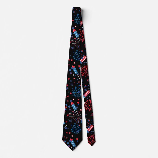 Modern 4th July Pattern 03 Tie (Front)