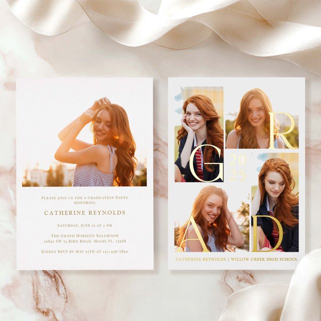 Modern 5 Photo Graduation  (Creator Uploaded)