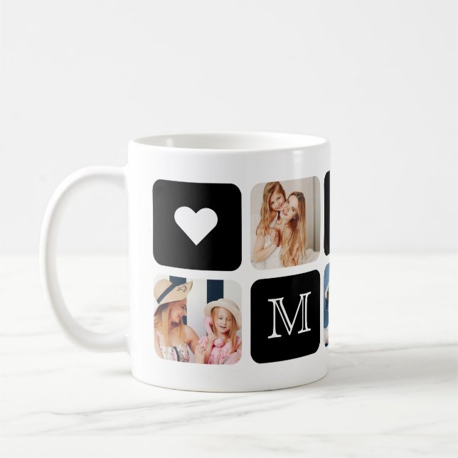 Modern 5-Photo "Mum" Mug (Left)