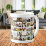 Modern 60 Photo Collage Coffee Mug<br><div class="desc">Create your own personalised photo collage mug featuring 60 of your favourite pictures.</div>