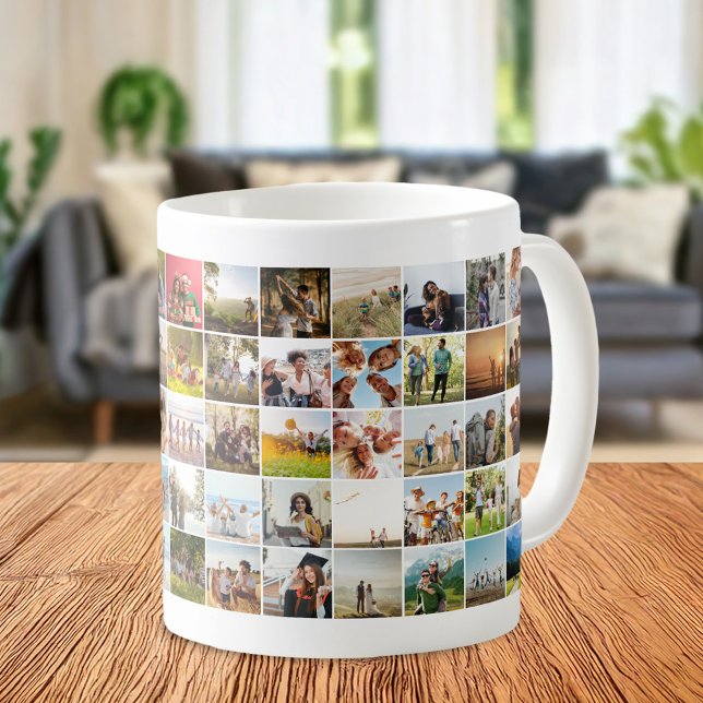 Modern 60 Photo Collage Coffee Mug (Creator Uploaded)