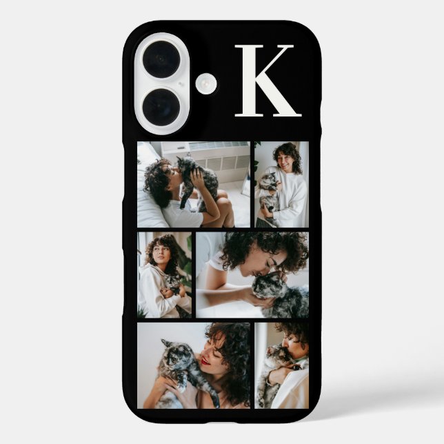Modern 6 Pet Photo Black Case-Mate iPhone Case (Back)